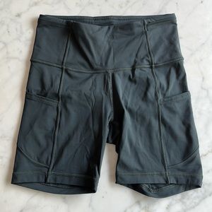 lululemon Align High-Rise Short with Pockets 6" (Charcoal Grey Size 4)